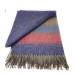 100% Wool Blanket/Throw/Rug - Colour Block Design Ref 2
